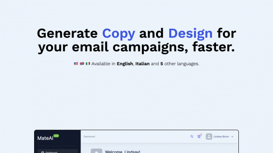 MateAI - Fast AI Solutions for Email Campaign Design & Copy in Multiple ...