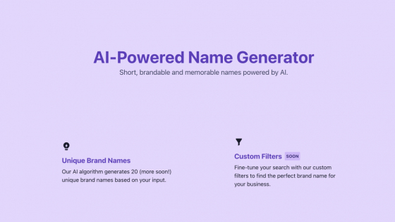 AI-Powered Name Generator : Information, Similar AI-Tools, Pricing