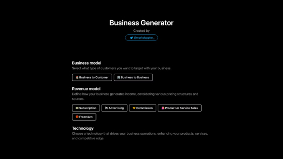 Business Idea Generator AI : Funktionen, Preisoptionen und nützliche Links