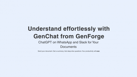 GenChat - Benefits, Capabilities and Prices