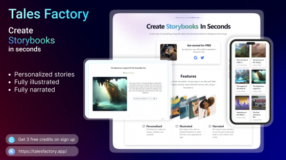 Tales Factory: Useful Insights, Tool Features, Pricing
