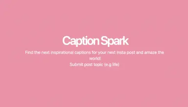 Caption-spark