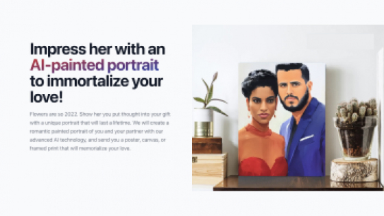 AI-Painted Romantic Printed Portraits - Preisgestaltung, Anwendungsbeispiele, Informationen