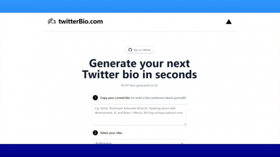 Twitter Bio Generator: AI Tool Features, Information, Pricing