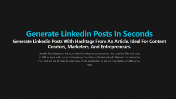 Linkedin Posts Generator - Wichtige Features, Preise, Nützliche Tipps