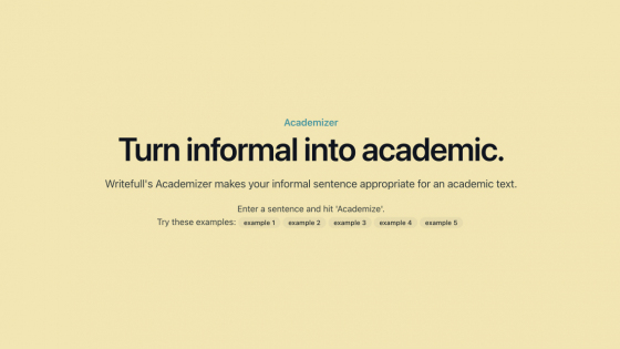 Writefull Academizer : Information, Similar AI-Tools, Pricing
