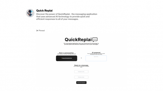 Quickreplai.com - Funktionen, ähnliche KI-Tools, Preisgestaltung