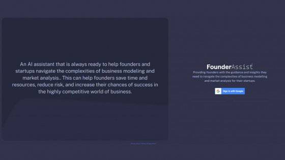 FounderAssist - AI Tool Overview and Functionality