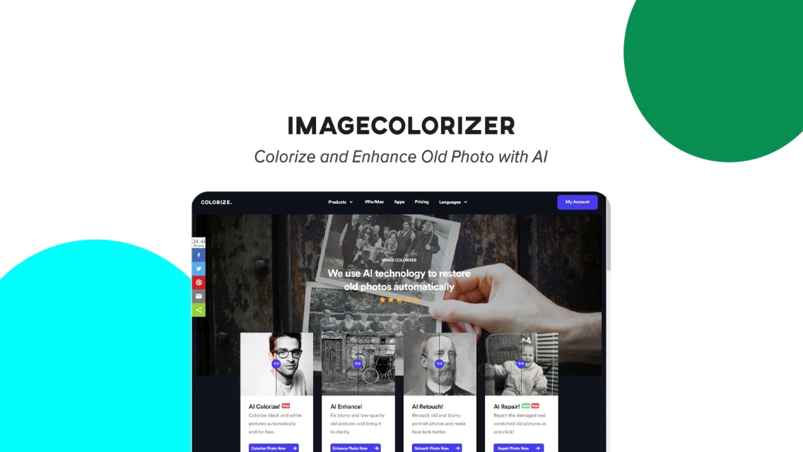 Image Colorizer Add color to blackandwhite photos using AI