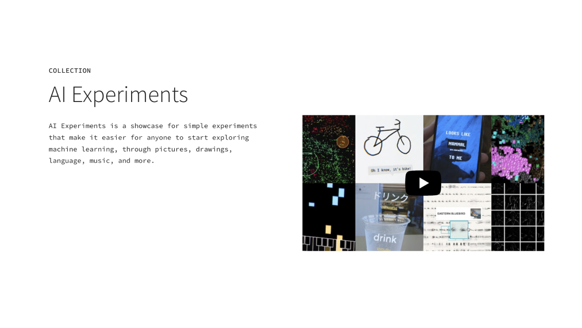 AI Experiments - Google's AI Experiments: Learn machine learning ...